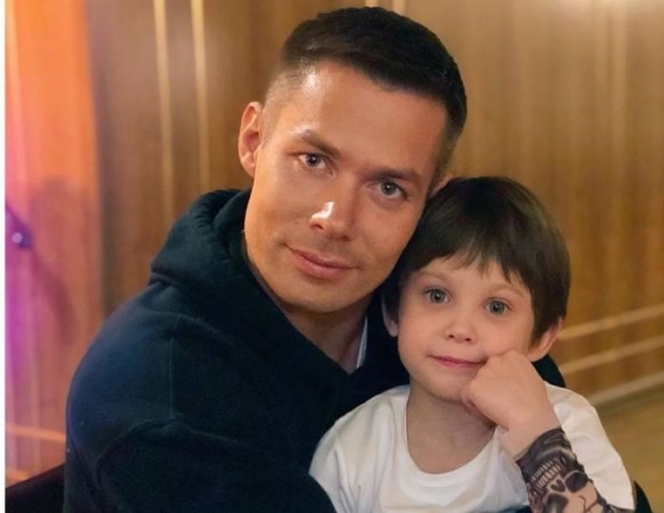 Артист с сыном Петей
